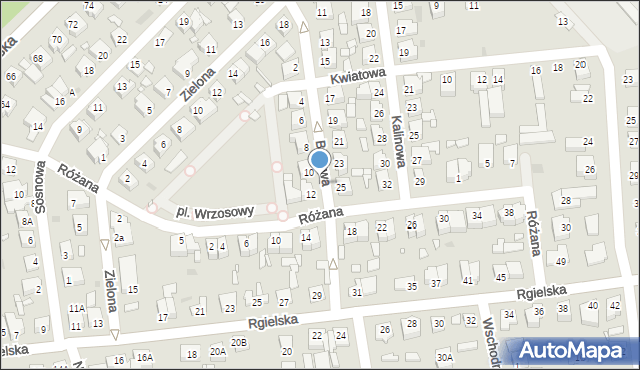 Wągrowiec, Bukowa, 12a, mapa Wągrowiec