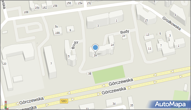 Warszawa, Budy, 3A, mapa Warszawy
