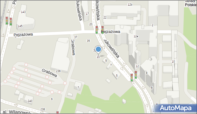 Warszawa, Bukowińska, 11, mapa Warszawy