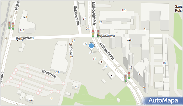 Warszawa, Bukowińska, 31, mapa Warszawy