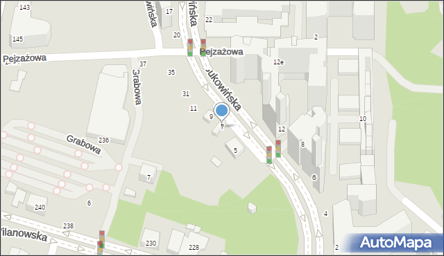 Warszawa, Bukowińska, 7, mapa Warszawy