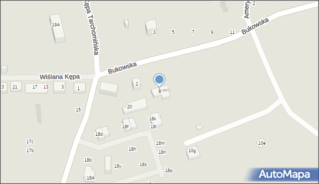 Warszawa, Bukowska, 4, mapa Warszawy