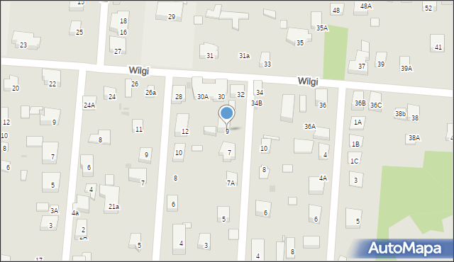 Warszawa, Burzliwa, 9, mapa Warszawy