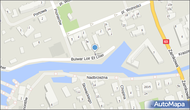 Węgorzewo, Bulwar Loir Et Cher, 8, mapa Węgorzewo