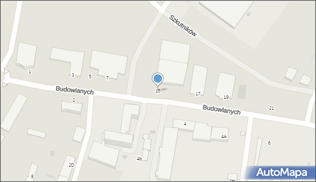 Wejherowo, Budowlanych, 15, mapa Wejherowo