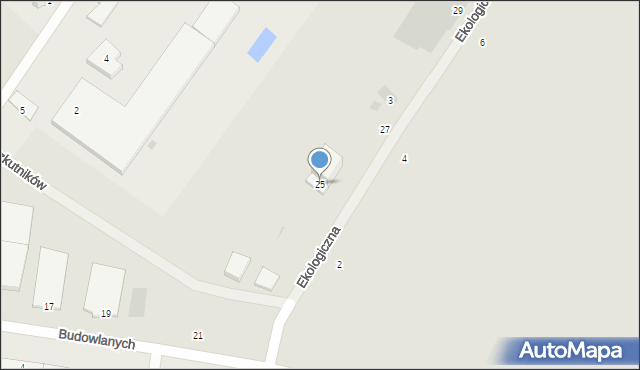 Wejherowo, Budowlanych, 25, mapa Wejherowo