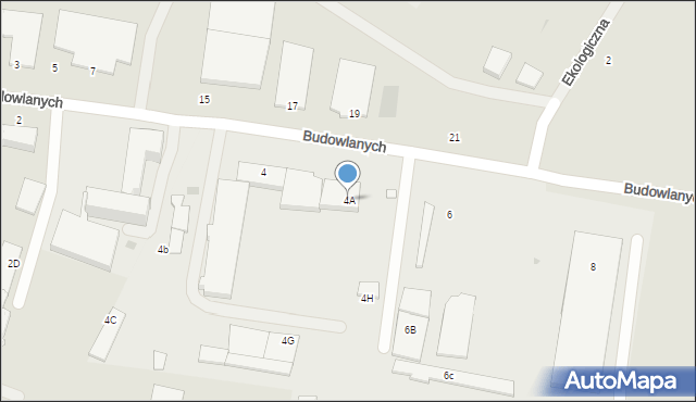 Wejherowo, Budowlanych, 4A, mapa Wejherowo