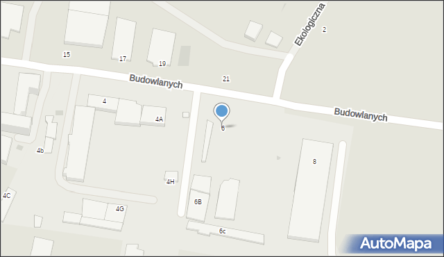 Wejherowo, Budowlanych, 6, mapa Wejherowo