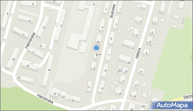 Wejherowo, Bukowa, 6, mapa Wejherowo