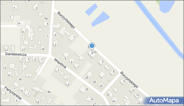 Werbkowice, Buczyńskiego Stanisława, 4, mapa Werbkowice