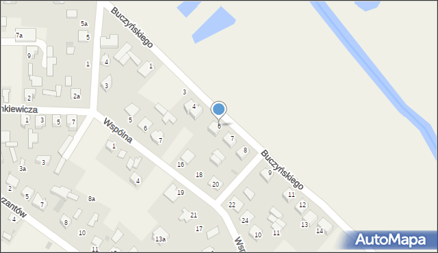 Werbkowice, Buczyńskiego Stanisława, 6, mapa Werbkowice