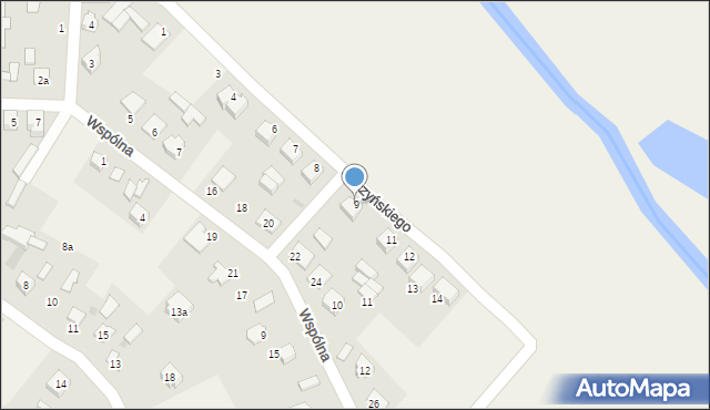 Werbkowice, Buczyńskiego Stanisława, 9, mapa Werbkowice