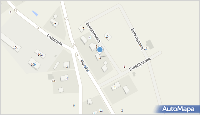 Wicko, Bursztynowa, 2, mapa Wicko