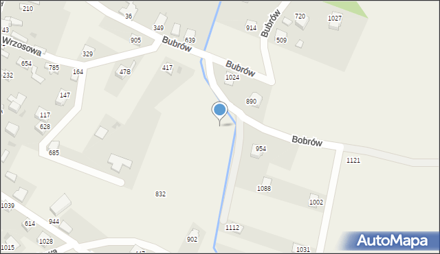 Wieprz, Bubrów, 1124, mapa Wieprz