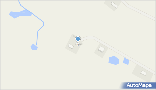 Wikielec, Bukowa, 9, mapa Wikielec