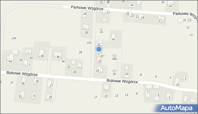 Wilczkowice, Bukowe Wzgórze, 20a, mapa Wilczkowice