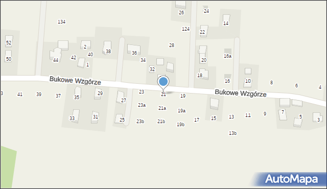 Wilczkowice, Bukowe Wzgórze, 21, mapa Wilczkowice