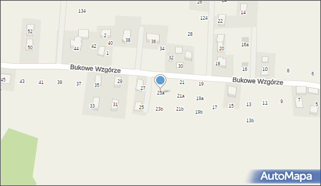 Wilczkowice, Bukowe Wzgórze, 23a, mapa Wilczkowice