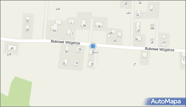 Wilczkowice, Bukowe Wzgórze, 27, mapa Wilczkowice