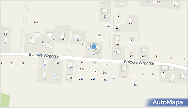Wilczkowice, Bukowe Wzgórze, 30, mapa Wilczkowice
