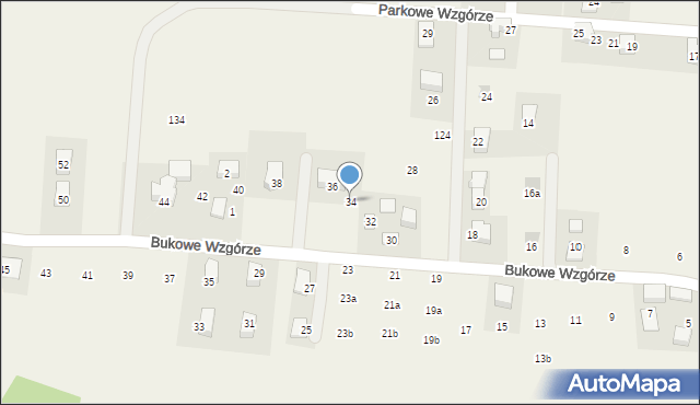 Wilczkowice, Bukowe Wzgórze, 34, mapa Wilczkowice