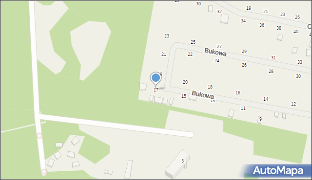 Wisełka, Bukowa, 17, mapa Wisełka