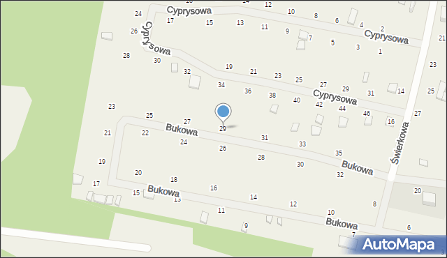 Wisełka, Bukowa, 29, mapa Wisełka