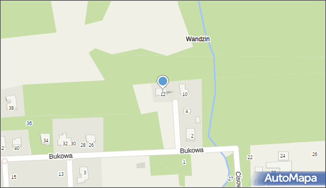 Władków, Bukowa, 12, mapa Władków