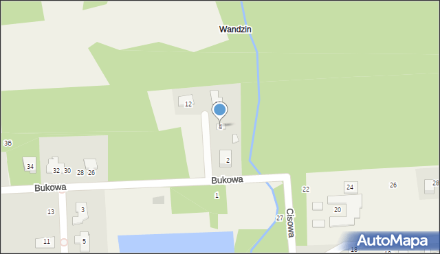 Władków, Bukowa, 4, mapa Władków