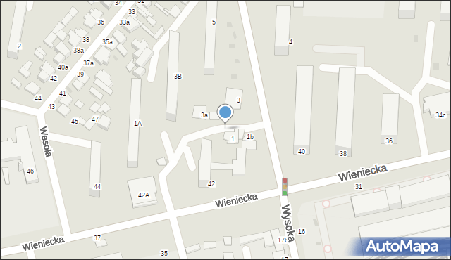 Włocławek, Budowlanych, 1e, mapa Włocławka