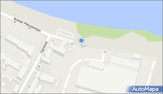 Włocławek, Bulwar Piłsudskiego Józefa, marsz., 2, mapa Włocławka