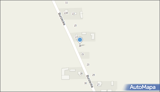 Wojcieszków, Burzecka, 19, mapa Wojcieszków