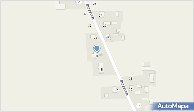 Wojcieszków, Burzecka, 36, mapa Wojcieszków