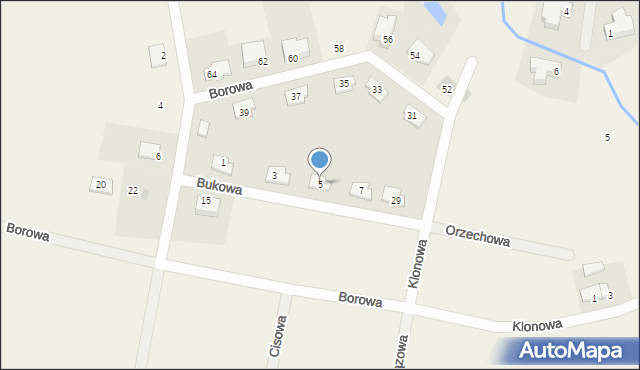 Wójtowo, Bukowa, 5, mapa Wójtowo