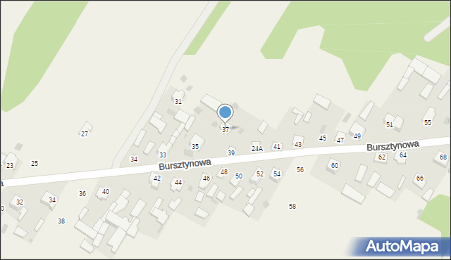 Wołyńce, Bursztynowa, 37, mapa Wołyńce