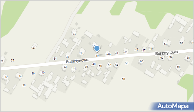 Wołyńce, Bursztynowa, 39, mapa Wołyńce