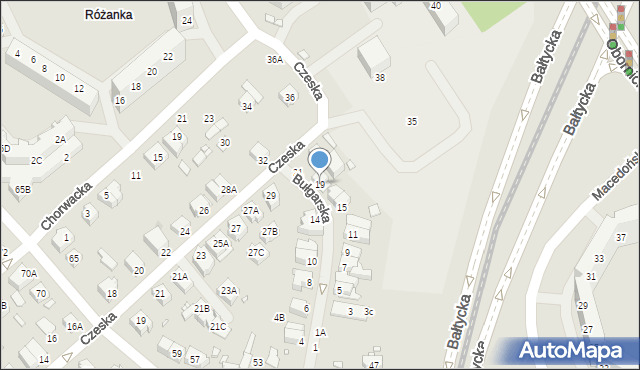 Wrocław, Bułgarska, 19, mapa Wrocławia