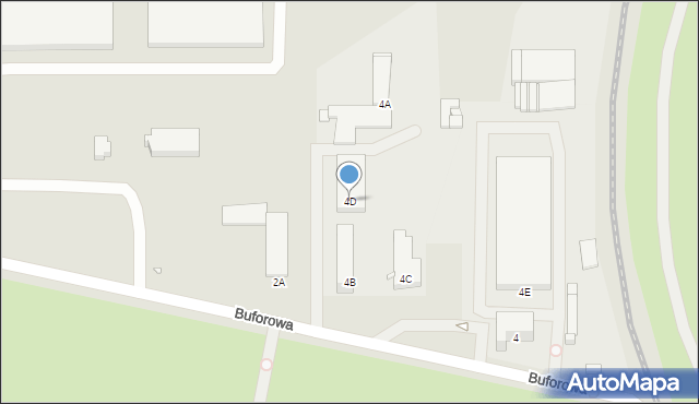 Wrocław, Buforowa, 4D, mapa Wrocławia