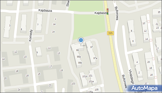 Wrocław, Buforowa, 99c, mapa Wrocławia