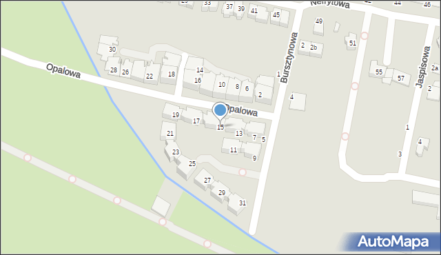 Wrocław, Bursztynowa, 15, mapa Wrocławia