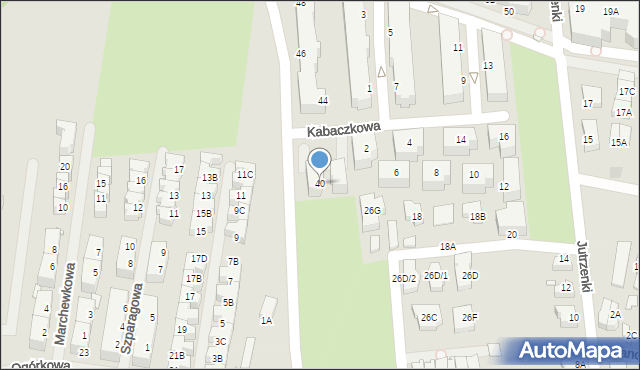 Wrocław, Buraczana, 40, mapa Wrocławia