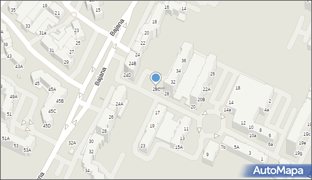 Wrocław, Bulwar Dedala, 28C, mapa Wrocławia