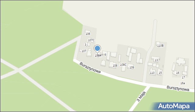 Wronowice, Bursztynowa, 5, mapa Wronowice