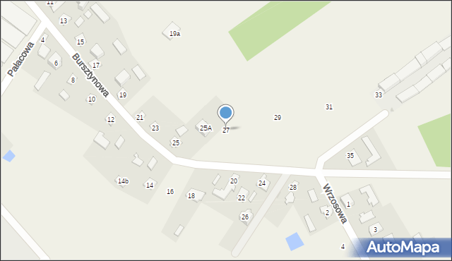 Wsola, Bursztynowa, 27, mapa Wsola