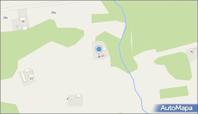 Zalasowa, Bukowa, 45, mapa Zalasowa