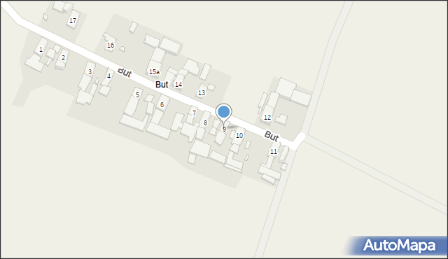Zawada, But, 9, mapa Zawada