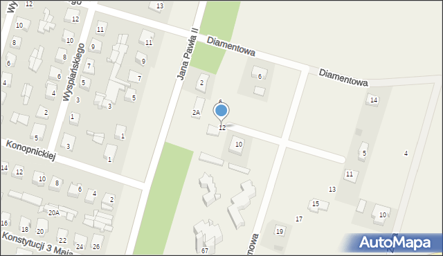 Zawisty Nadbużne, Bursztynowa, 12, mapa Zawisty Nadbużne