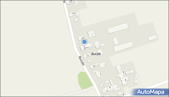 Zimna Wódka, Buczki, 12, mapa Zimna Wódka