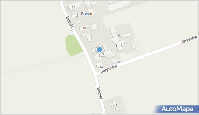 Zimna Wódka, Buczki, 4, mapa Zimna Wódka