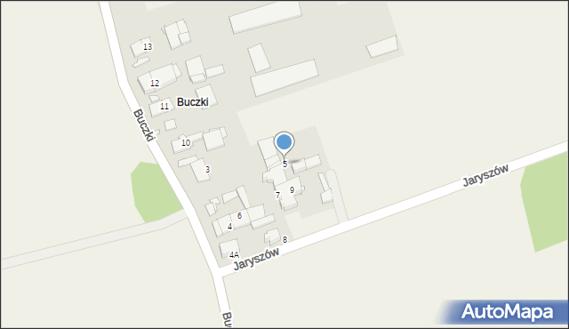 Zimna Wódka, Buczki, 5, mapa Zimna Wódka